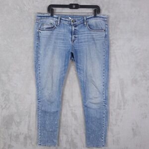 Rag & Bone Jean The Dre Jeans Womens 32x29 Blue Slim Fit Distressed USA
